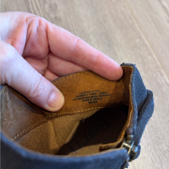 Børn Tarkiln ankle booties in navy blue suede leather 10 - Picture 9 of 10